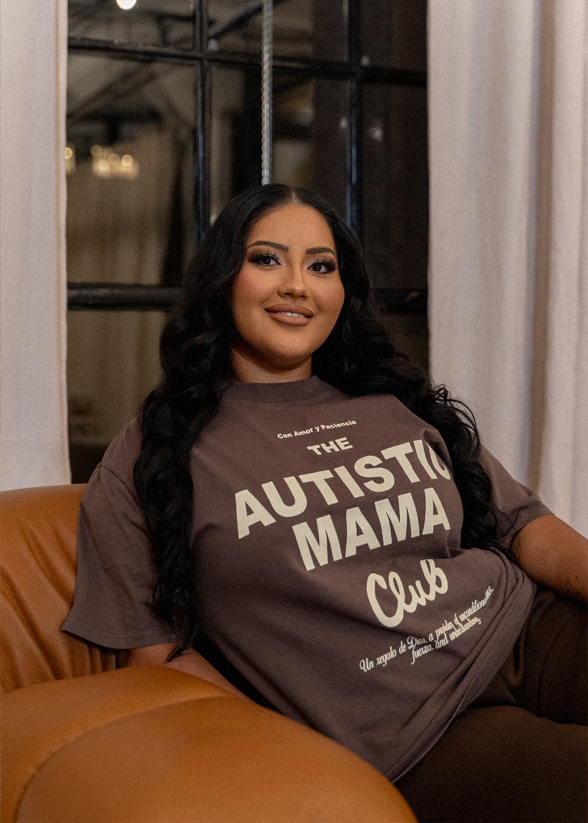 AUTISTIC MAMA CLUB TEE - TOASTED COFFEE